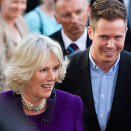 Duchess Camilla and AUF leader Eskil Pedersen outside the Nobel Peace Centre (Photo: Erlend Aas / Scanpix)